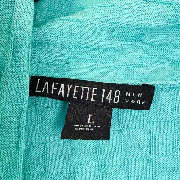 Lafayette 148 New York Asymmetrical Sleeveless Open Cardigan Size Large - Picture 6 of 6